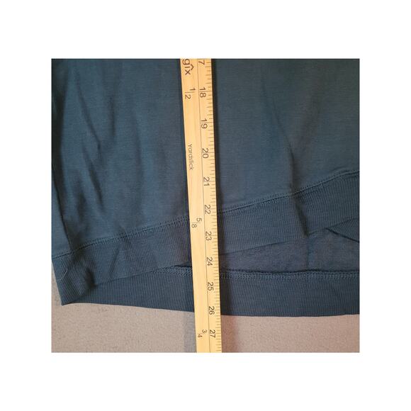 Active Life Womens Abyss Blue-Green Hi-Low Crossover Hem Pullover Sweater NWT L - Picture 6 of 8